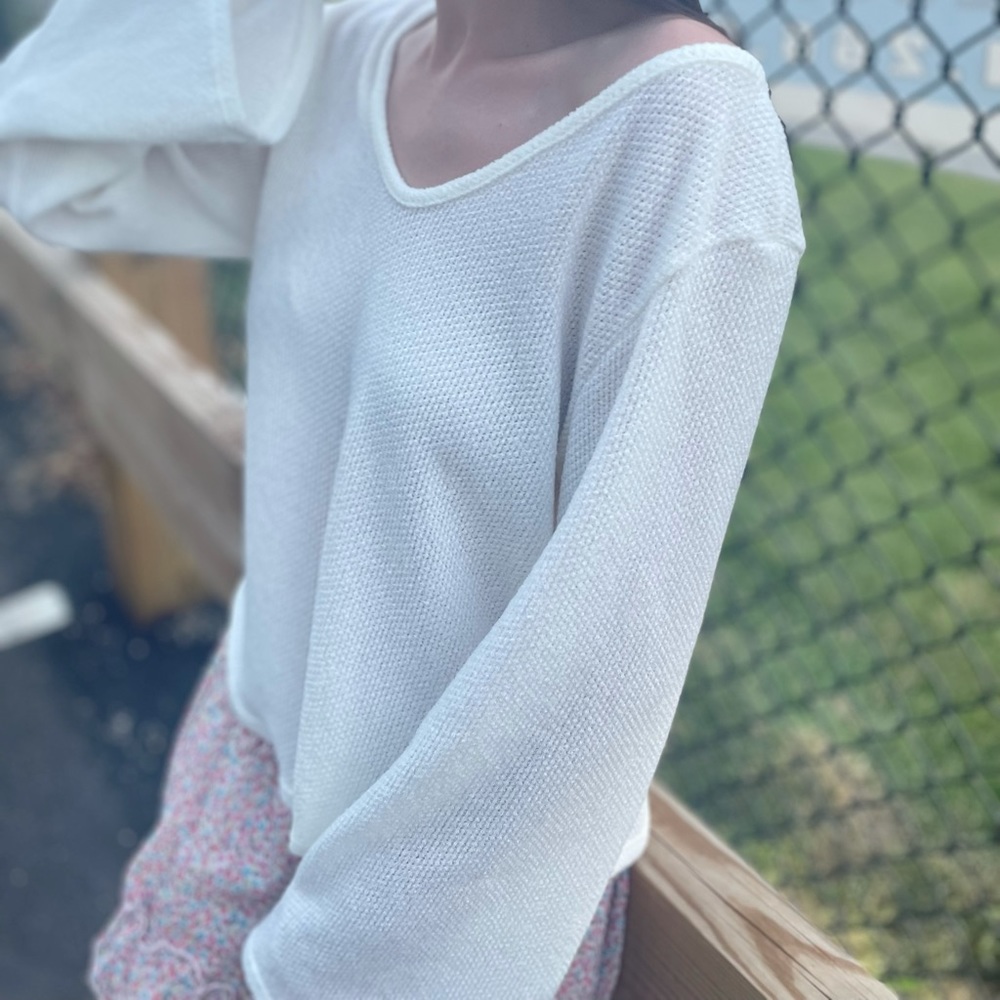 Lazy Sundays White long sleeve